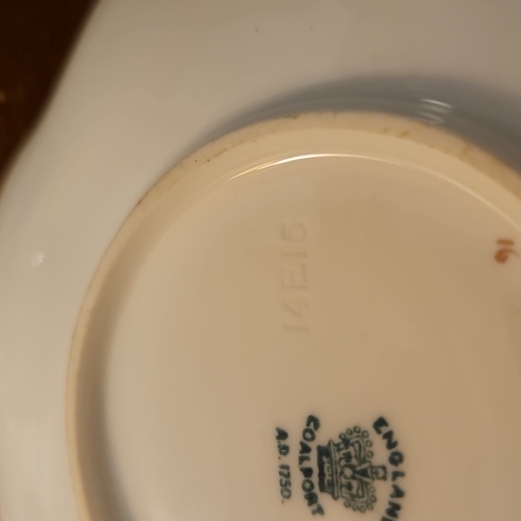 Antique COALPORT 1915 Gold Encrusted Pink Replacement Saucer #14E15 - Picture 7 of 8